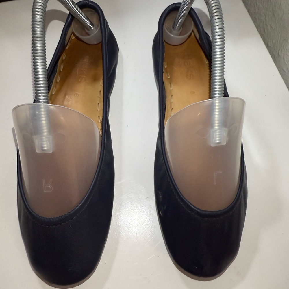 Tieks Black Leather Flats - Picture 5 of 6